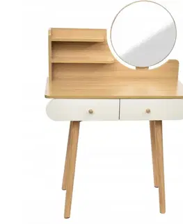 Toaletné stolíky ArtJum Toaletný stolík SCANDI natural | CM-891937