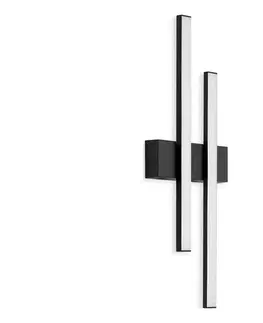 Svietidlá Telefunken - LED vonkajšie nástenné svietidlo 2xLED/4W/230V IP44 čierna 313005TF