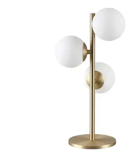 Lampy Ideal Lux - LED Stolná lampa PERLAGE 3xG9/3W/230V zlatá/biela 292472