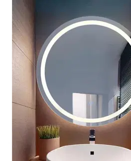 Kúpeľňové zrkadlá Globo 84033 - LED Stm. zrkadlo s podsvietením RIVAS LED/10W/230V 4000K pr. 55 cm 84033
