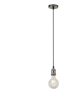 Svietidlá Searchlight 7461SS - Závesný luster SUSPENSION 1xE27/60W/230V strieborný 7461SS