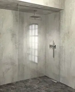 Sprchovacie kúty POLYSAN - ARCHITEX sada na neviditeľné upevnenie skla, podlaha-stena-strop, 1610x2600, leštený hliník AL2616