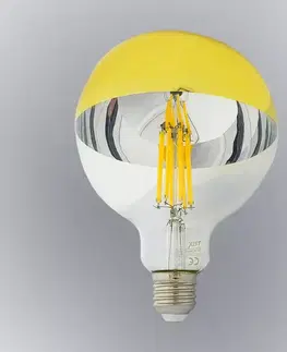 Žiarovky E27 Žiarovka FL LED G125 12W E27 4200K Half Amber
