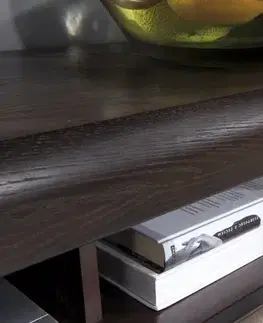 TV stolíky PORTORIKO 25 široká RTV skrinka, dub čokoládový