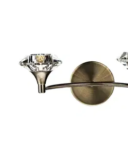 Svietidlá Där Lighting Där Lighting LUT0975 - Nástenné svietidlo LUTHER 2xG9/40W/230V mosadz LUT0975