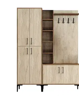 Predsieňové steny Predsieňová stena Viyana Da - Walnut, Travertine
