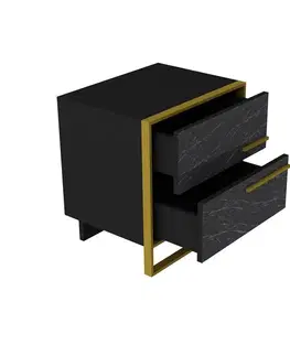 Konferenčné stolíky Nočný stolík Polka Black