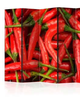 Paravány Paraván Chili pepper - background Dekorhome