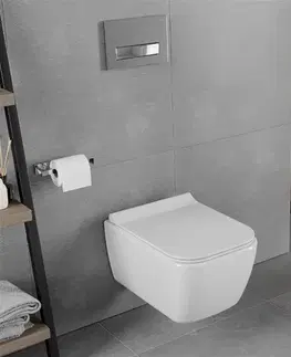 Záchody MEXEN/S - ELIS WC misa rimless + sedátko 39070100, biela 30910700