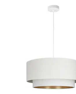 Svietidlá  Luster na lanku NATIA 1xE27/60W/230V pr. 45 cm biely H0199