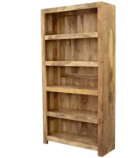 Knižnice Knižnica Hina 90x180x35 z mangového dreva