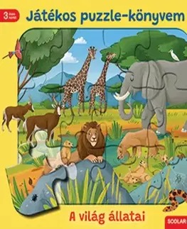 Leporelá, krabičky, puzzle knihy Játékos puzzle-könyvem - A világ állatai - Steffi Korda
