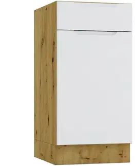 Kuchynské skrinky stojace Kuchynská skrinka Isabel D40S/1 P/L sivá/artisan