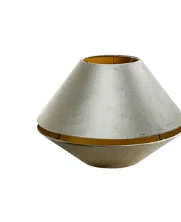 Tienidlo na lampu Dvojvrstvový zamatový tienidlo zelené so zlatým vnútorným povrchom