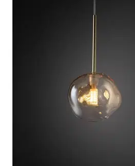 Svietidlá BRILAGI - Závesný luster VULCANO na lanku 1xG9/8W/230V pr. 15 cm zlatá/dýmová béžová 11637