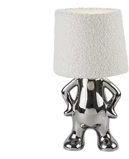 Lampy Rabalux 74216 - Stolná lampa SMURFY 1xE14/40W/230V lesklý chróm 74216