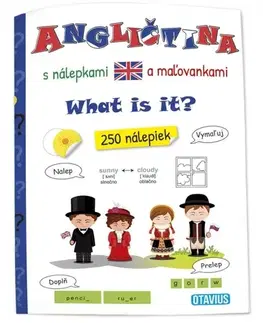 Nalepovačky, vystrihovačky, skladačky Angličtina s nálepkami a maľovankami