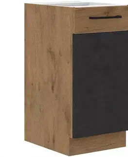Kuchynské skrinky stojace Skrinka do kuchyne VIGO grafit mat 40D 1F BB