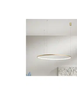 Svietidlá Ondaluce - LED stmievateľný luster na lane SOEL LED/28W/230V priemer 60 cm zlatý SO.SOEL/60-ORO