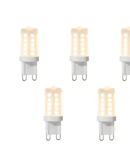 LED osvetlenie Sada 5 stmievateľných LED žiaroviek G9 3W 280 lm 2700K
