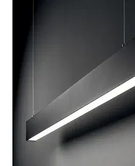 Svietidlá Ideal Lux - LED luster na lanku STEEL LED/29W/230V 3000K CRI 90 120 cm čierny 367590