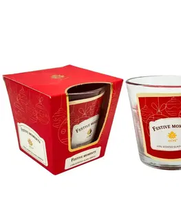 Vianočné dekorácie Arome Sviečka v skle, Festive Moments, 120 g