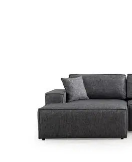 Pohovky a gauče Rohová rozkladacia pohovka Pırlo Corner Left - Dark Grey