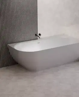 Rohové vane Vaňa Nelza 175x82 ľavý konglomerát biela matná