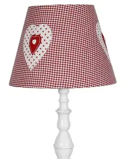 Stolové lampy Stolová lampa biela a ružová 51 cm Sweet