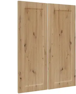 Kuchynské skrinky Čelo skrinky Luxeo F15-G80(100) rám dub