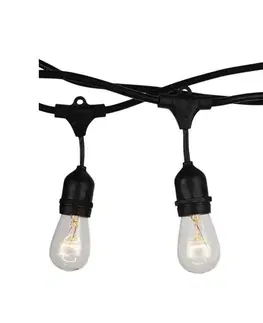 Záhradné lampy  Vonkajšia reťaz STRING 5m 10xE27/40W/230V IP54 3698