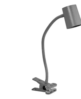 Lampy Osram - Stolná lampa s klipom DESK LINE 1xGU10/9W/230V sivá 4099854464454