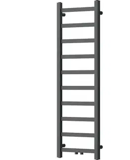 Radiátory do kúpeľne MEXEN - Bolt vykurovací rebrík/radiátor 1200 x 400 mm, 279 W, antracit W126-1200-400-00-66
