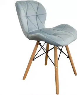 Čalúnené stoličky Stolička Malta modrá
