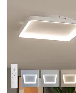 Svietidlá BRILAGI - LED stmievateľné stropné svietidlo FALCON SLIM LED/50W/230V 50x50 cm biele + diaľkový ovládač BRX1331-500/BI