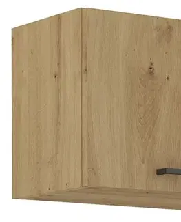 Kuchynské horné skrinky KONDELA Monro 50 GU-36 1F horná kuchynská skrinka dub artisan