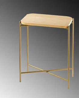 Konferenčné stolíky Odkladací stolík Same Gold and Natural