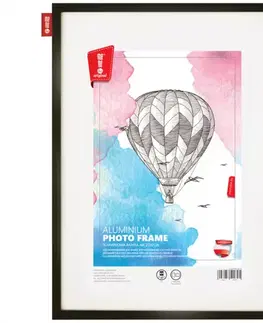 Dekorácie a bytové doplnky Fotorámik hliníkový čierna 32x22 cm
