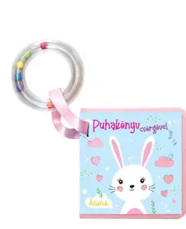 Leporelá, krabičky, puzzle knihy Puhakönyv csörgővel: Állatok