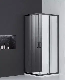 Sprchové kúty 90x90 Sprchový kút Point 90x90x190 black