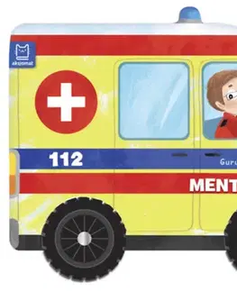 Leporelá, krabičky, puzzle knihy Guruló világ - Mentőautó - Boguslaw Michalec