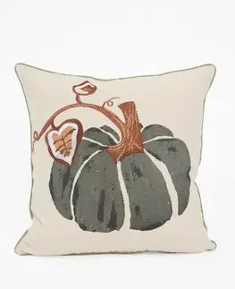 Dekoračné obliečky MKLozkoviny.sk Jesenná obliečka na vankúš 45 x 45 cm - Tekvica 03-  -