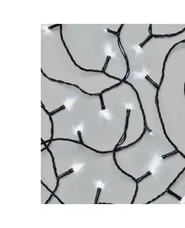 LED osvetlenie  LED Vonkajšia vianočná reťaz 80xLED/3xAA 6,1m IP44 studená biela D4FC02