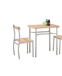 Záhradné stoličky a kreslá Halmar Balkónová zostava LANCE 82x50 cm kov/dub sonoma V-CH-LANCE-ZESTAW-SONOMA