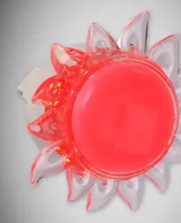 LED nastenné svietidlá Nočné svietidlo Slnko  HL991L 0,4W červené