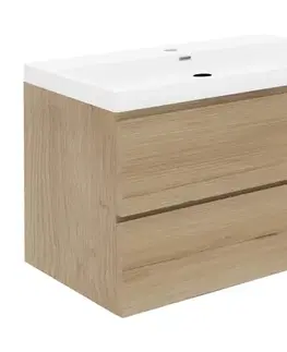 Kúpeľňový nábytok Kúpeľňová skrinka s umývadlom SAT B-Way 99x50x45 cm dub mat BWAY2100OAKU4 BWAY2100OAKU4