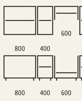 Kuchynské linky BARDIS 260 kuchynská linka z MDF, biela