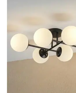 Svietidlá BRILAGI - Prisadený luster MALONY 6xE14/20W/230V čierny 8590828080411