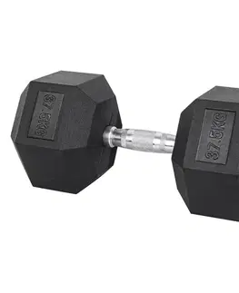 Činky Šesťhranná činka inSPORTline Hexsteel 37,5 kg