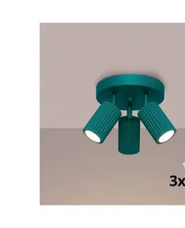 Svietidlá BRILAGI - LED bodové svietidlo CRESTO 3xGU10/10W/230V tyrkysové BR.1954